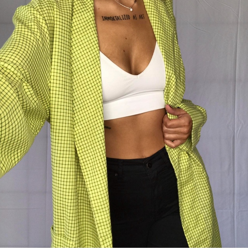 BRIGHT FUN PINSTRIPE ROBE/JACKET w POCKETS & WAIST TIE 🐲🐲🐲